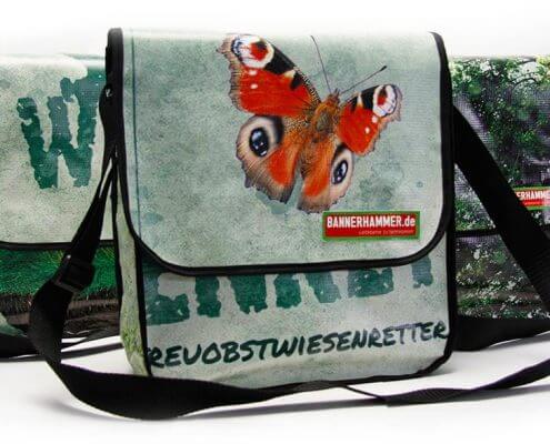 Streuobstwiesenretter - Bembel with Care: Upcycling Tasche aus alter Werbeplane