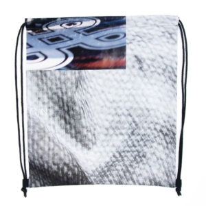 Turnbeutel aus Textilbanner durch Recycling Upcycling