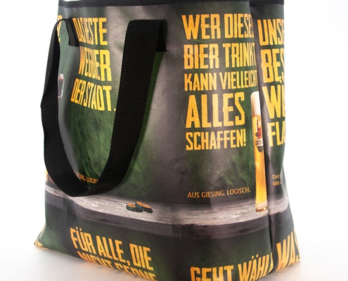 Recycling Einkaufstasche im XL-Format aus PVC Banner